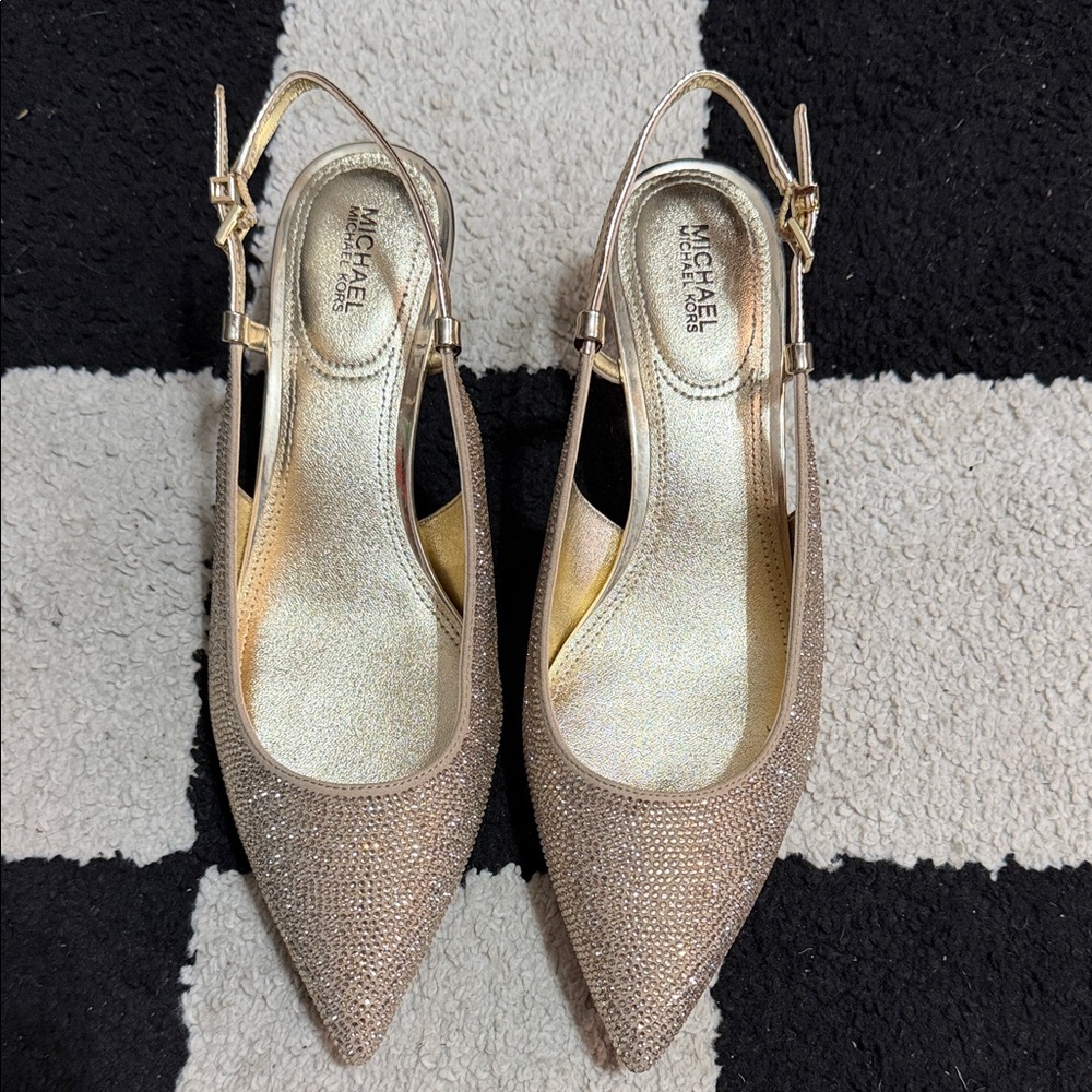 Michael Kors Glittering Gold Heels